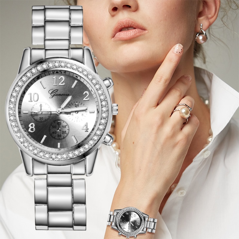 Reloj mujer Zilveren vrouwen Horloge Mode Strass Vrouwen Quartz Horloge Luxe Dames horloge Vrouwen Horloge relogio feminino