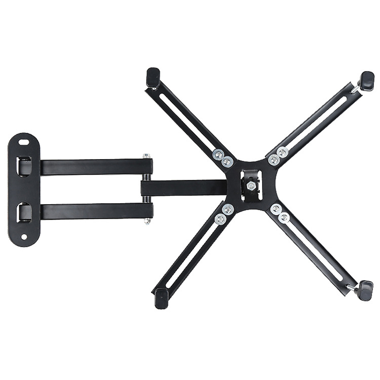 Universal Adjustable Full Motion LCD TV Wall Mount Monitor Bracket Support Screen Bracket Adaptor for NO VESA Hole Screen: Default Title