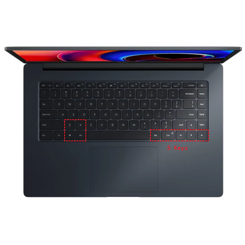 Funda de silicona para Xiaomi RedmiBook 16 / Mi Notebook Pro X 15 , con letras en ruso, español, francés y alemán
