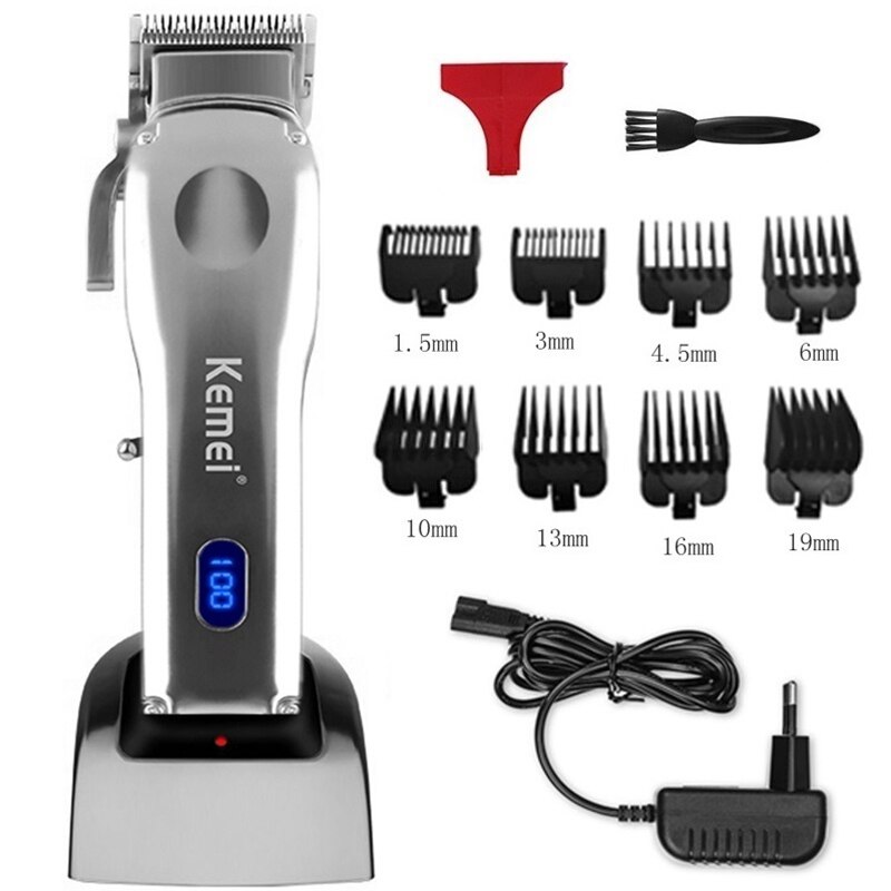 all metal hair trimmer electric adjustable hair clipper rechargeable hair cutting machine wire&wireless haircut