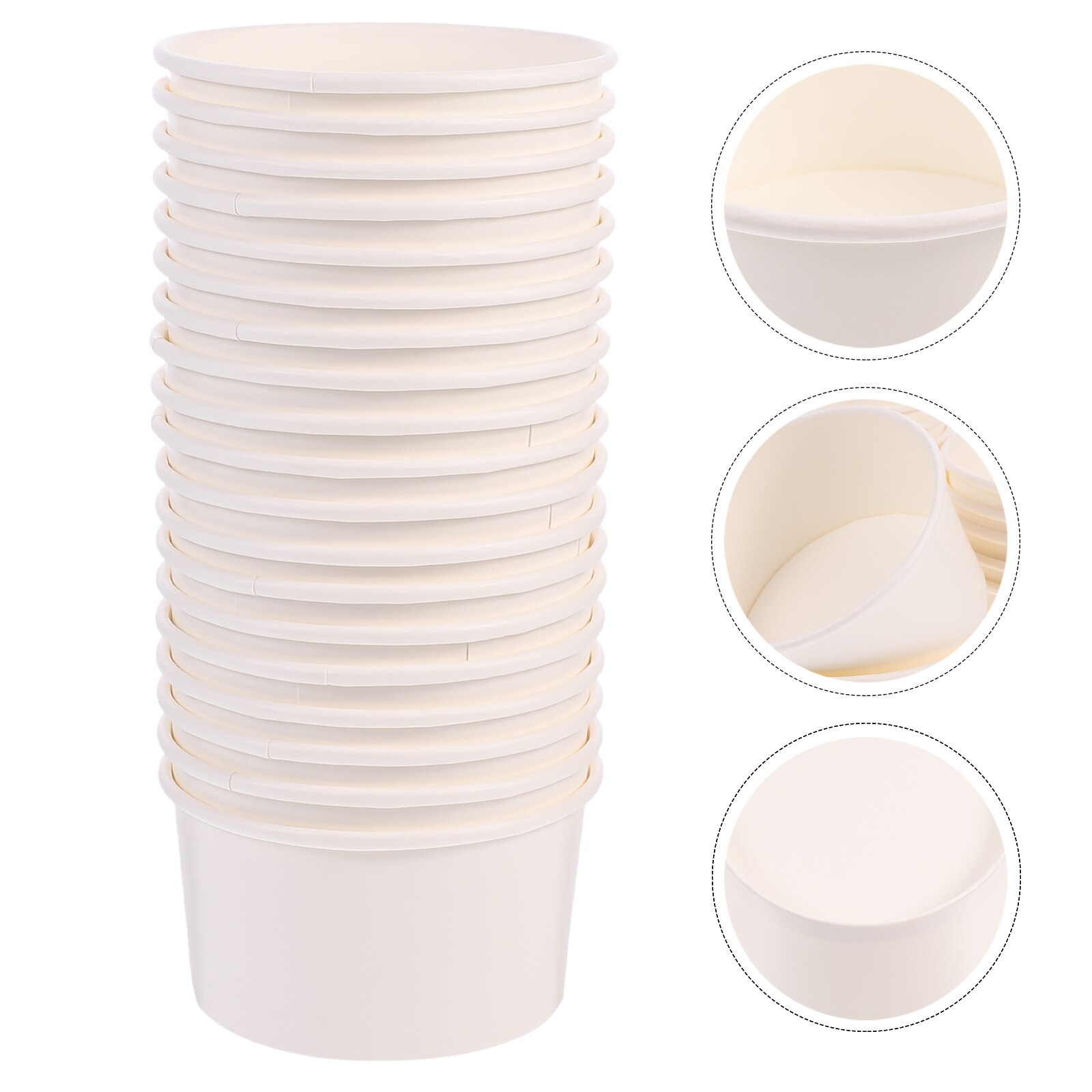 100Pcs 3oz Mousse Cake Ice Cream Cup Disposable Dessert Cups Yogurt Pudding Cups
