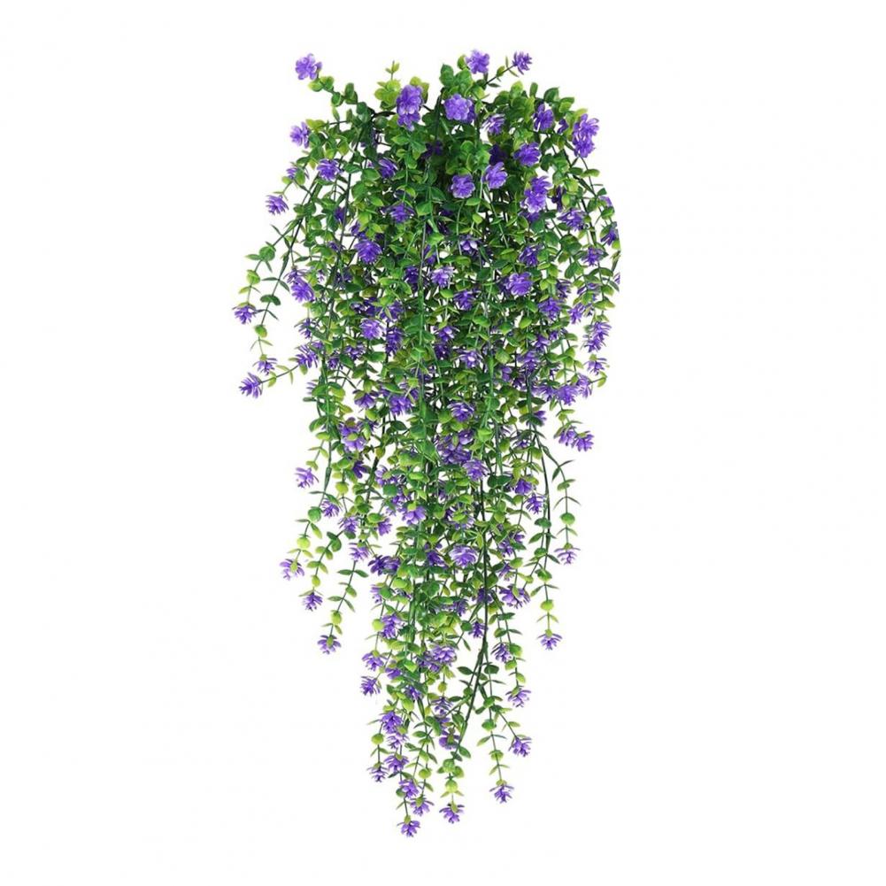 Hängende künstliche Blumenrebe, künstliche Hängeblumen, realistische künstliche Eukalyptus-Blumengirlande für Zuhause, Hochzeit, für Höhle Innenbereich: Grün