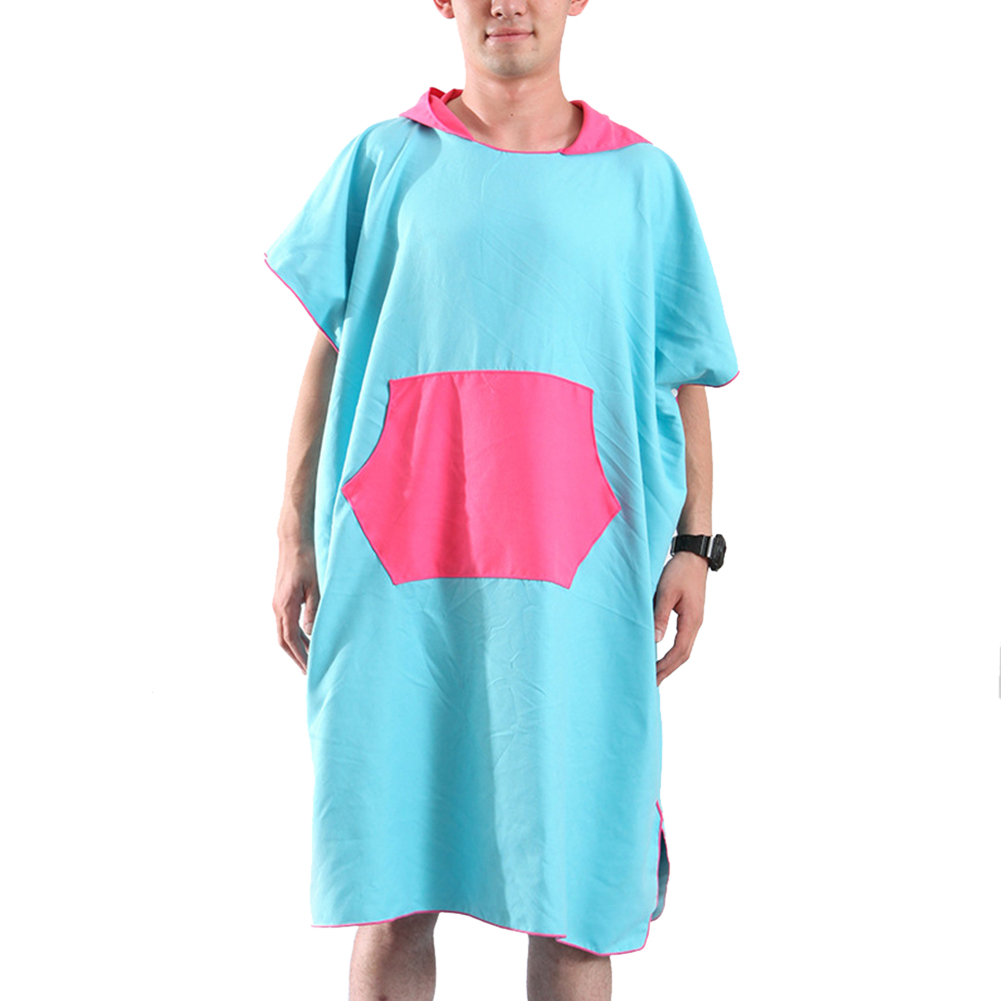 Peignoir sport nageurs extérieur séchage rapide maison unisexe à capuche cape serviette de bain changement Absorption d'eau adultes microfibre plage
