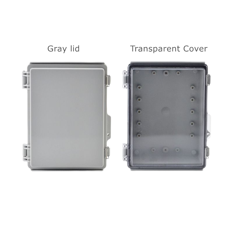 IP67 Waterproof Gray/Transparent Cover Enclosure Junction Box ABS Plastic Outdoor Electronic Instrument Hinge Case Fast