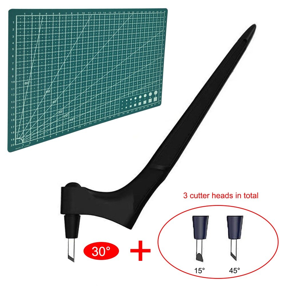 Craft Cutting Tools Hand-Held Carving Knife With Cutting Mat 360-Degree Rotating Utility Knife for Paper Cutting Scrapbooking: 14