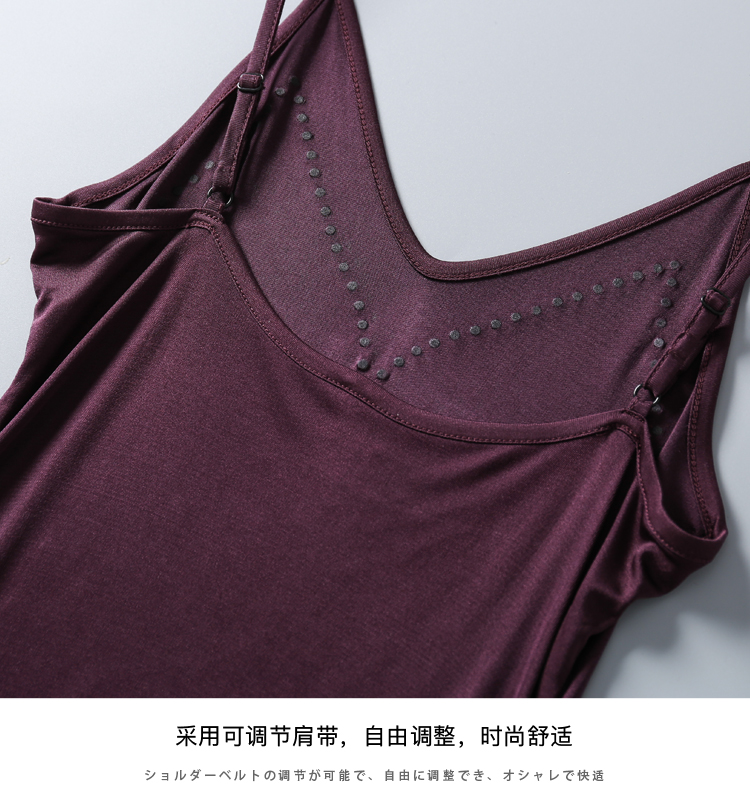 Kvinners s 50%  silke 50%  viskose full slip nattkjole nattøy chemise justerbare stropper  sg332