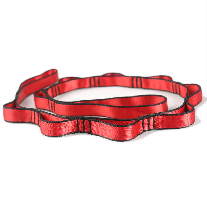 PRIOR-cadena de margaritas para Yoga, accesorios para yoga aéreo, certificado CE hamaca con, correas para yoga, 23Kn, no para escalada: Rojo