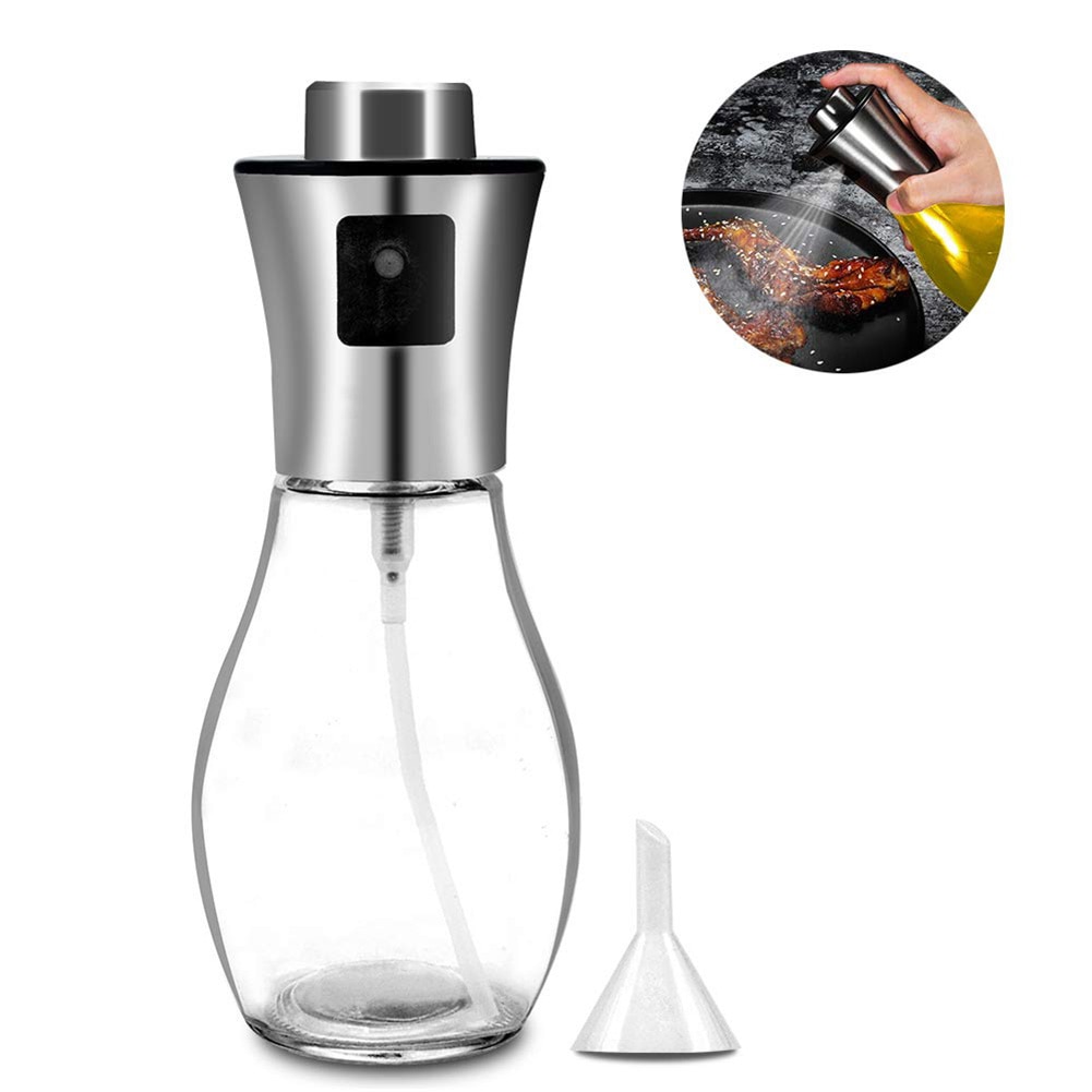 Vaporisateur d'huile d'olive verre | Verre étanche, vaporisateur d'huile d'olive, bouteille vide, bouteille de vinaigre, distributeur d'huile, cuisine Barbecue pulvérisateur