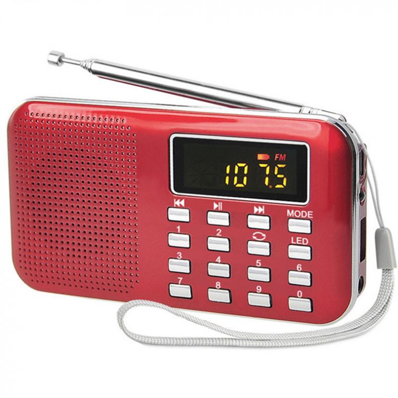 Radio FM portátil, Radio FM dab, radios portátiles am, fm, radyo, MP3, teléfono, reproductor de música, Soporte para tarjeta TF, Cargador USB de reproducción de disco U