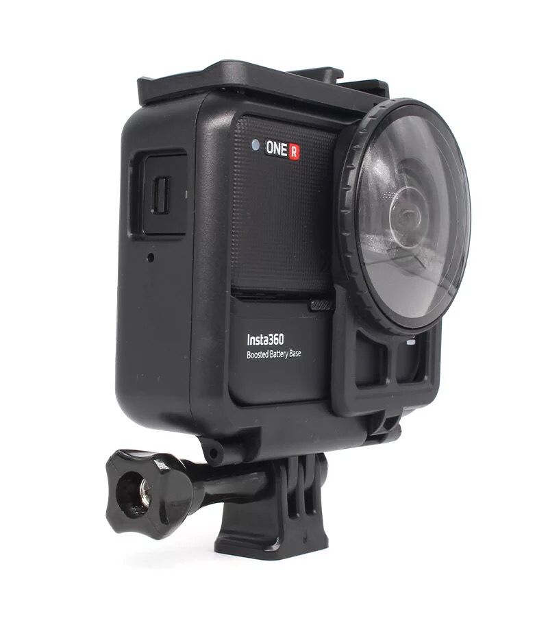 Insta 360 en r linsebeskyttelse til Dobbel-lins 360 mod fungerer til insta 360 en r forsterket batteribase