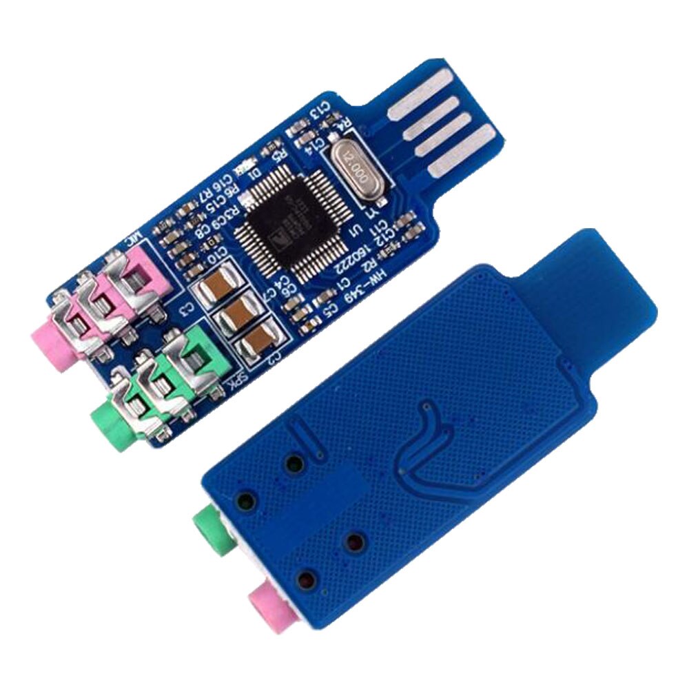 1 Pcs Drive-Gratis Usb Geluidskaart Externe Geluidskaart Notebook Geluidskaart CM108 Usb Geluidskaart