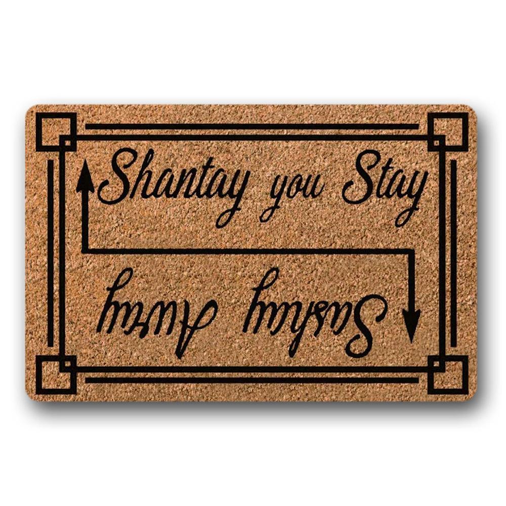 Shantay You Stay RuPaul's Drag Race Funny Door Mat Housewarming Welcome Doormat 18x30 inch
