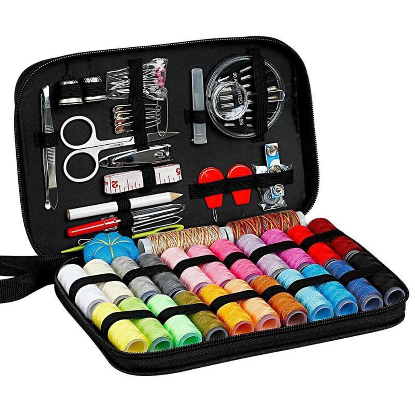 Set of 98 Sewing Kit with Portable Bag Needles &amp; Thread Set for Home Adult Sewing Machine PR