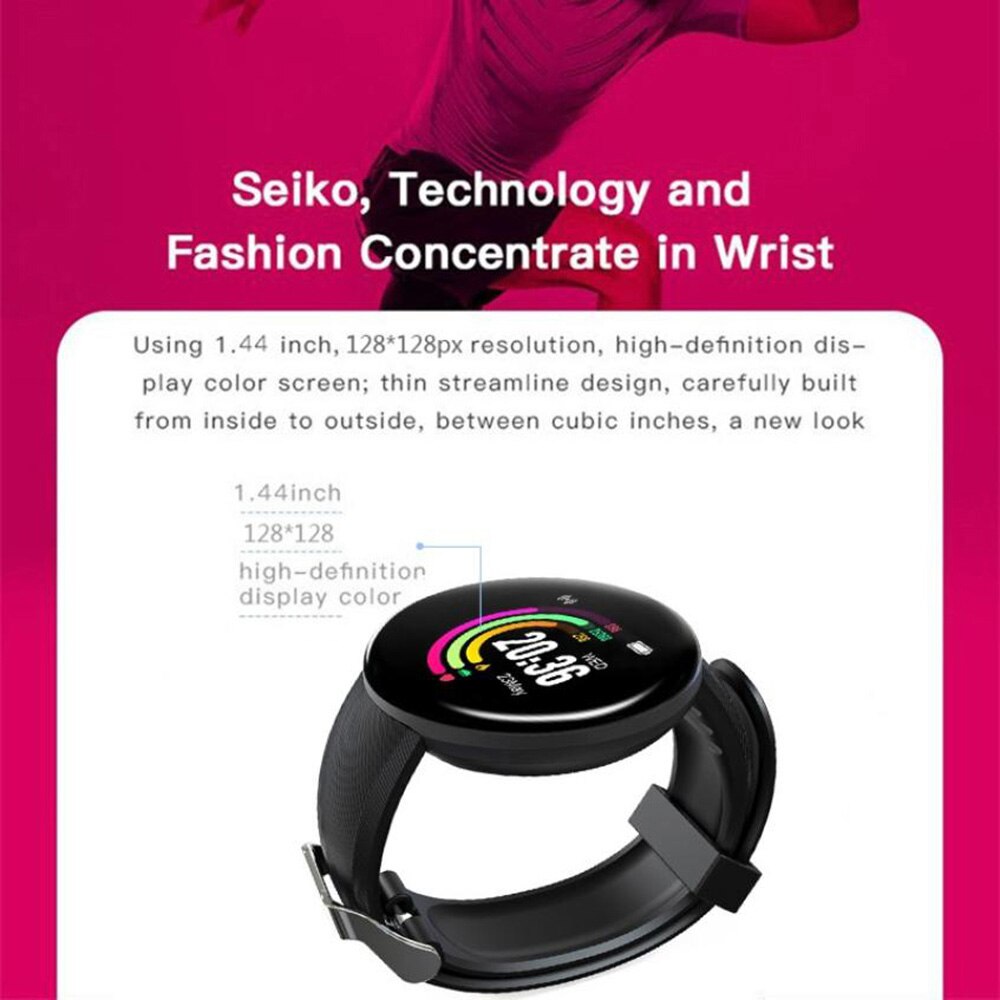 D18 smartwatches für damen und herren mit blutdruck- und herzfrequenzmessung, sport-tracker,  d18s smartwatches im 2er-pack , 116  d13  m3 m4 m6 m5