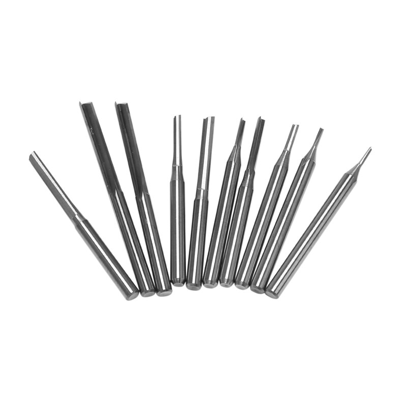 2 Flute Straight Milling Cutter 3.175 Shank End Mill For Hardwood Acrylic MDF PVC Engraving Bit Carbide CNC Router Bit