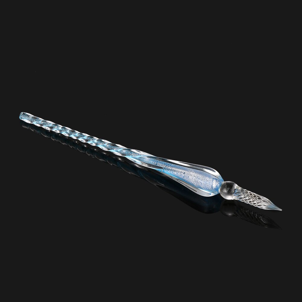 0.7mm Glass Dip Pen Drip Fountain Pens Filling Ink 9 Colors Painting Signature Writing Diy Craft School Stationary: 7