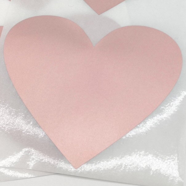 50pcs Scratch Off Stickers 70x80mm Love Heart Shape Gold Silvery Red Color Blank For Secret Code Cover Home Game Wedding Message: Rose gold