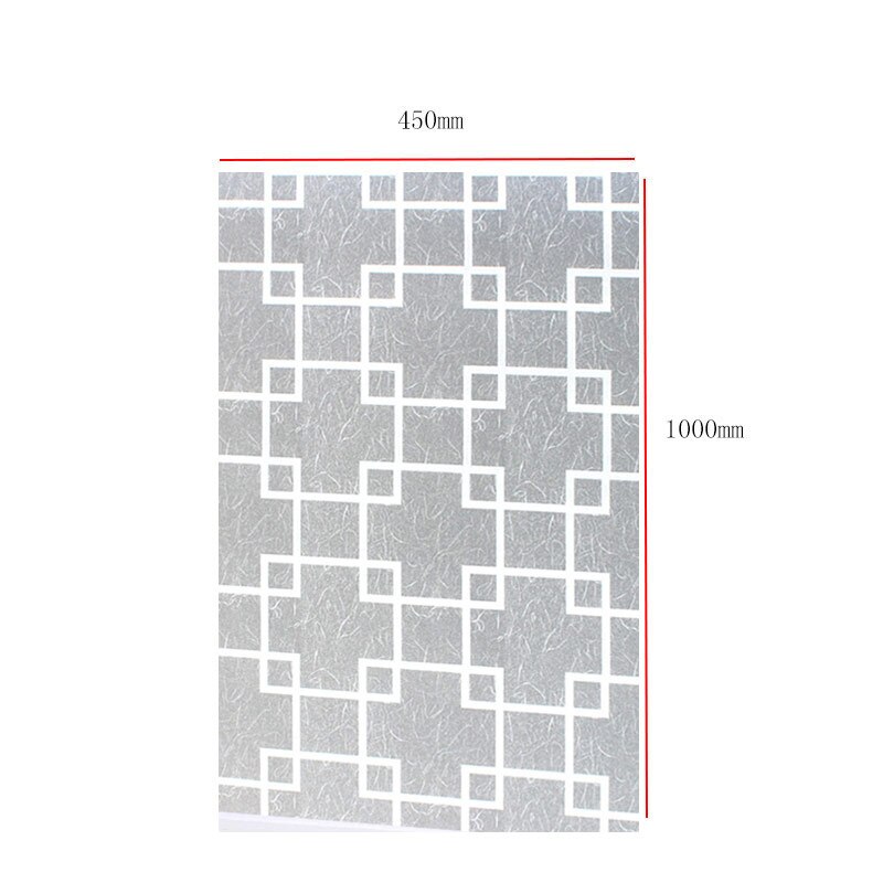 Opaque Privacy Bathroom Stickers Static Glass Window Home Decor PVC Wide Window Cover Stickers Office Bathroom Glass Film: G203087C