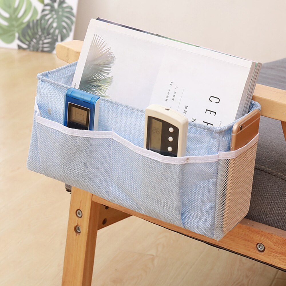 Sengelager opbevaring arrangør hængende caddie seng holder lommer seng lomme sofa arrangør lommer bog bomuld seng holder lommer