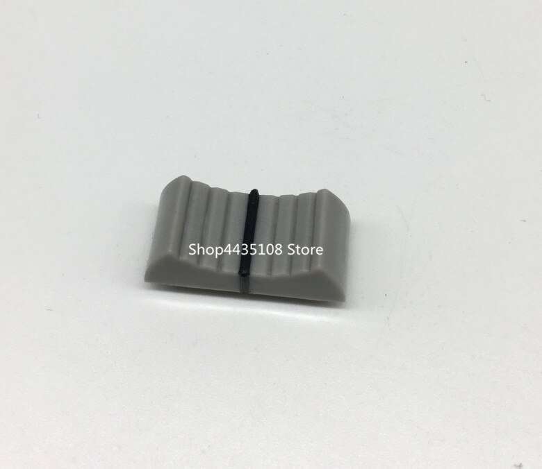 10Pcs Fader Knob Cap Touch Sensitive Slider Ribbed Mixer Desk Switch Knob Cap 8mm: grey