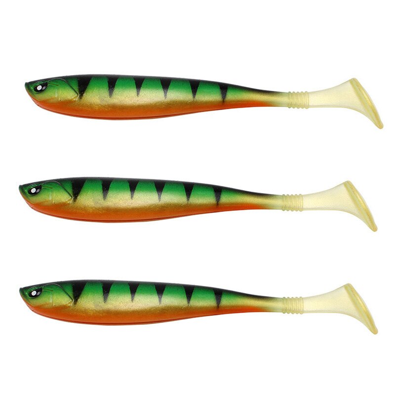 3 kpl 10g 13cm viehettä pehmeä syötti jigi vaapu shad swimbaits keinotekoinen silikoni syötti jigipää kalastus kumikala viehe: 1