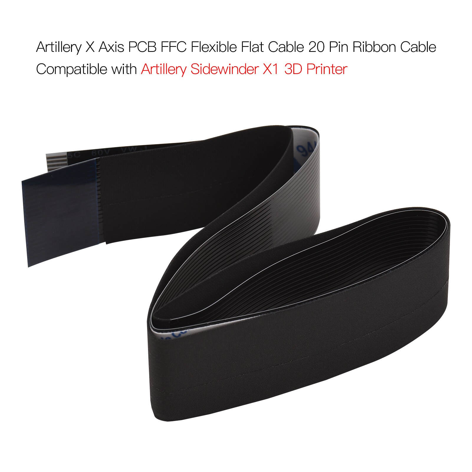 Artillery Printer X Axis PCB FFC Flexible Flat Cable 20 Pin Ribbon Cable Compatible For Artillery Sidewinder X1 3D Printer Parts: Sidewinder X1 20-Pin