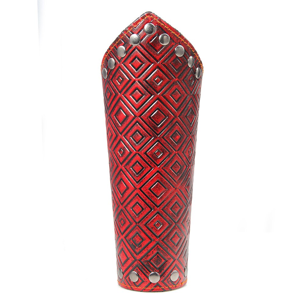 Brazalete de cuero vikingo nórdico Medieval con cordones y brazalete renacentista para caballero Guerrero Ranger Vambrace Larp Celtic Armour: B One Piece
