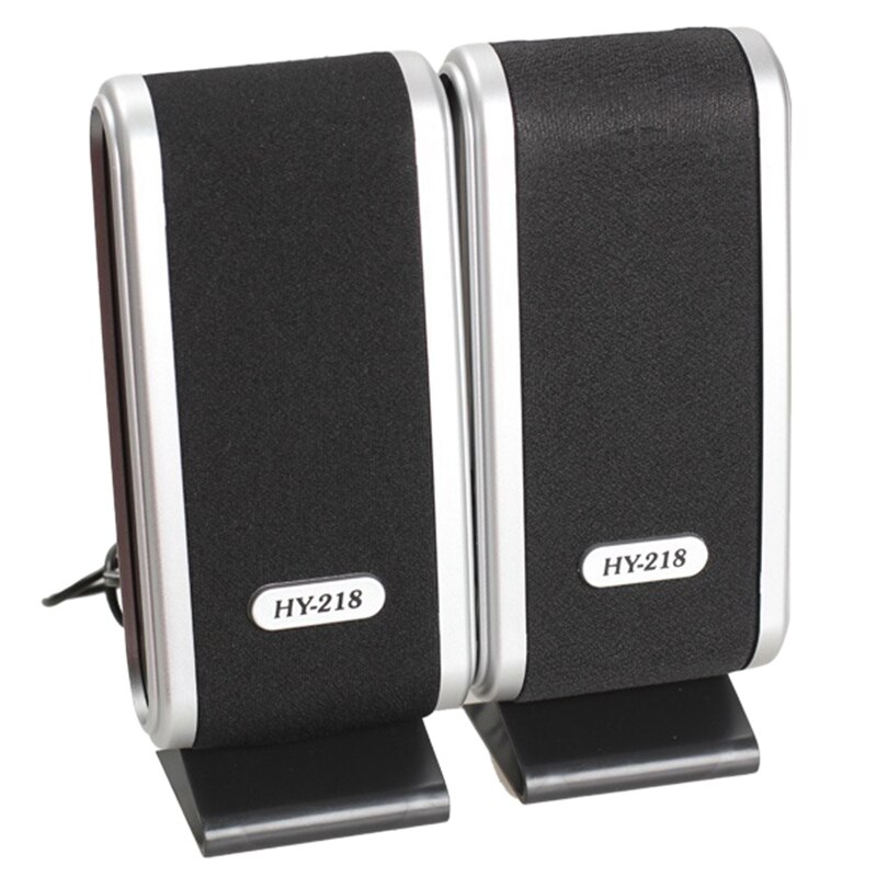 2 Pcs USB Computer Speakers Portable Speaker Stereo 3.5mm with Ear Jack for Desktop PC Laptop: Default Title