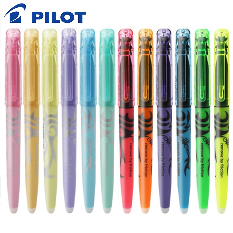 Pilot sw-fl frixion slettelig highlighter 6 stk farvemarkør sæt doodle malerartikler