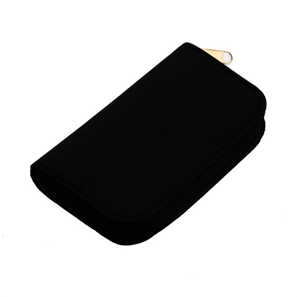 4 Kleuren Sd Sdhc Mmc Cf Voor Micro Sd Geheugenkaart Opslag Draagtas Bag Box Case Houder Protector Wallet Winkel: Black