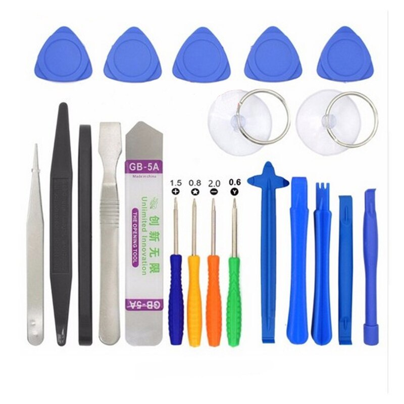 21 in1 Mobiele Telefoon Reparatie Tools Set 21 pack demonteren Mini Schroevendraaier Bits Hand tool Kit voor iphone X 8 plus voor Samsung S9 +