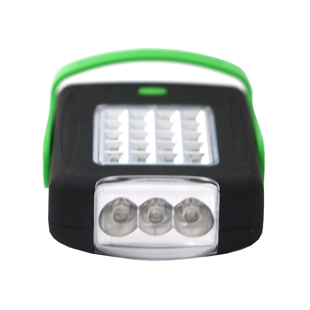 Green Portable Flashlight 2 Modes 20+3 LEDs Lamp With Magnetic Working Stand Folding Hook Light Torch Lanterna Lamp Torch