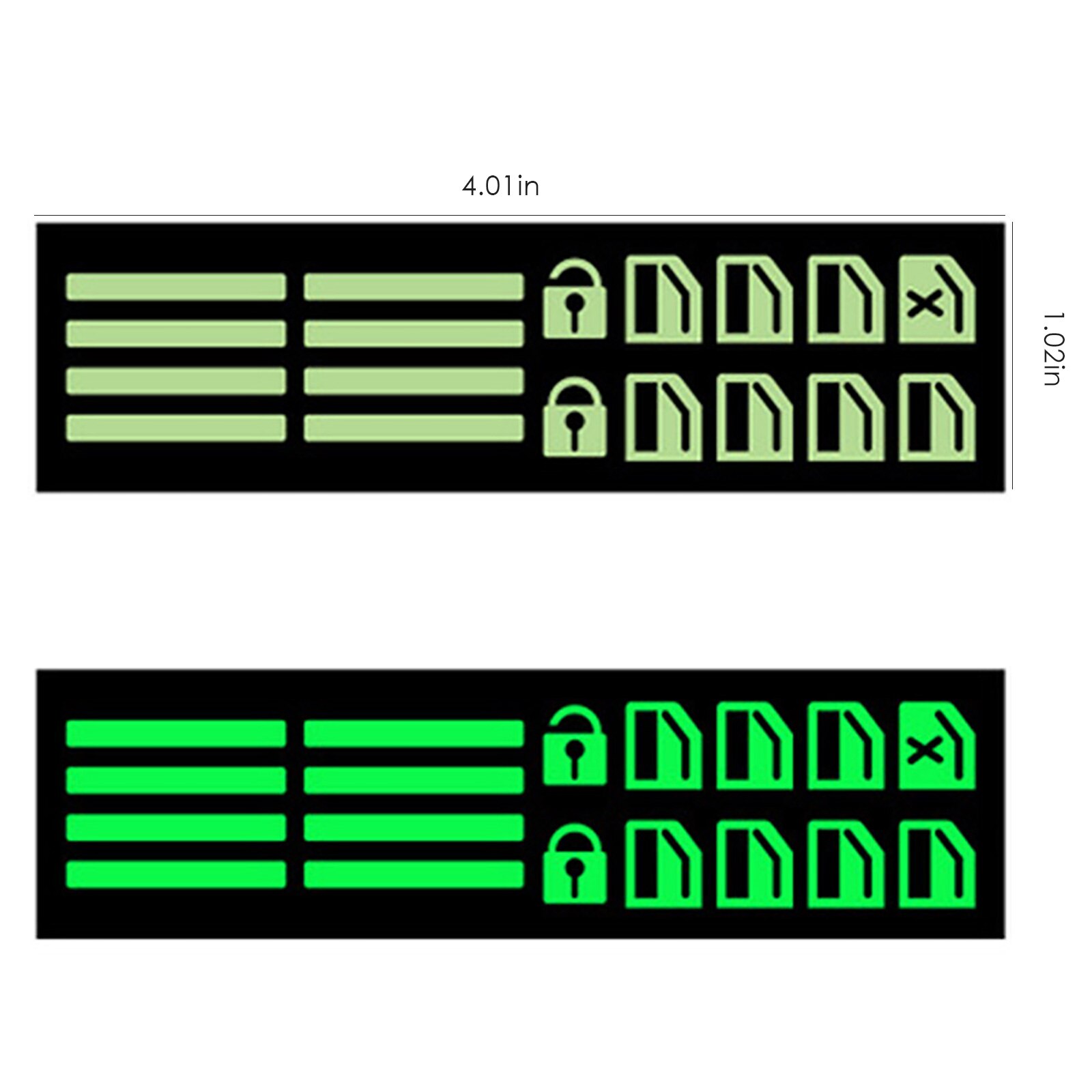 1 Pcs PVC Car Window Switch Luminous Sticker Window Sticker Lifter Modified Decals Universal Car Styling