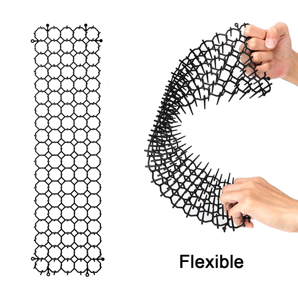 10Pcs Anti-Cats and Dogs Gardening Supplies Outdoor Garden Supplies Garden Prickle Strip Mat Spike Portable