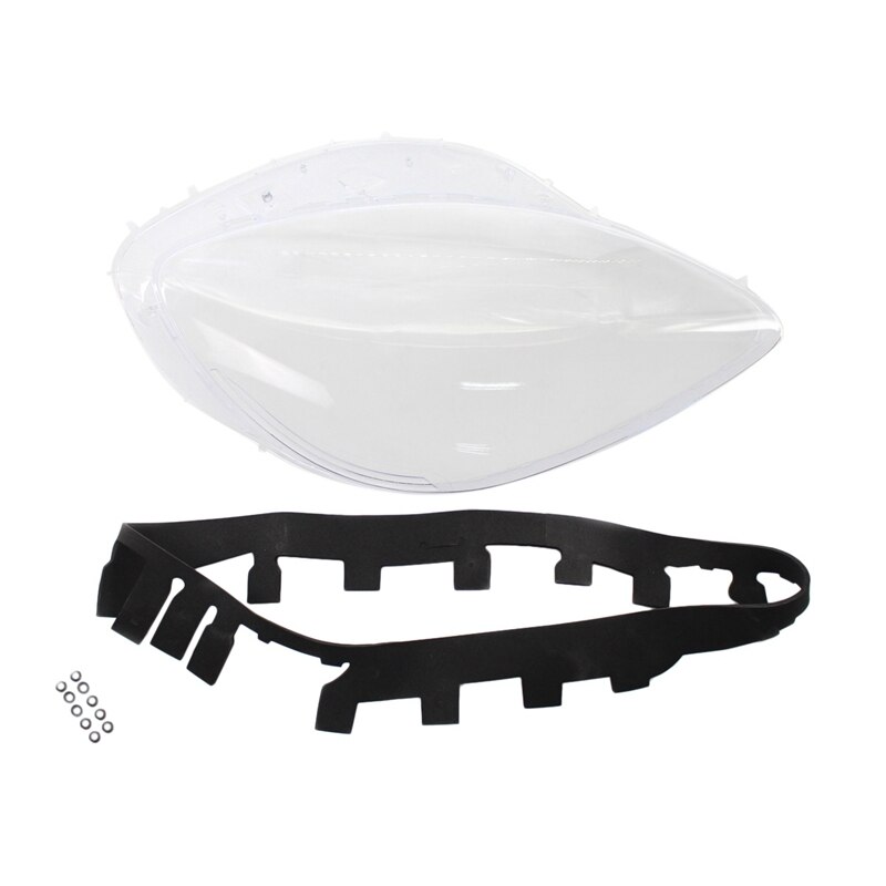 Rechter Koplamp Lens Covers Voor Chevrolet C6 Corvette 2005 Met Zwarte Bekleding Pakkingen Seal Kit & 10Pcs fix Moer Snaps