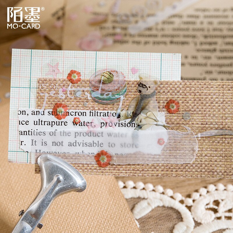 1 pz/1 lotto nastri adesivi decorativi movimento secolo Scrapbooking carta fai da te adesivi giapponesi 3m