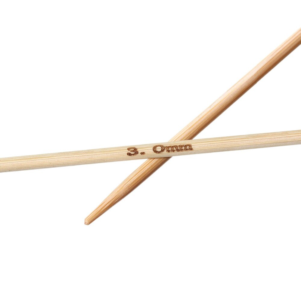 DoreenBeads-aguja Circular de tejer de bambú, 1 par, 40 cm, gancho de ganchillo para coser a mano, accesorio DIY (tamaño del Reino Unido 11/3mm), nueva