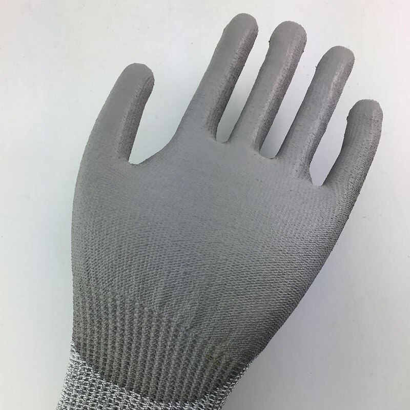 SRSAFETY, 12 pares, guantes usados para trabajo familiar, anticortes, guantes de trabajo baratos, nivel de corte 3, DY110-DG-PU