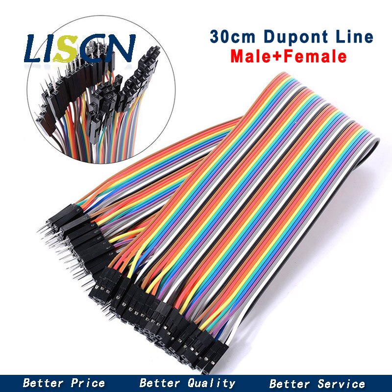 Dupont Linie 10cm/20CM/30CM Männlich zu Männlich + Weiblich zu Männlich + Weiblich zu weibliche 40Stift Jumper Draht Dupont Kabel: 30CM F-M