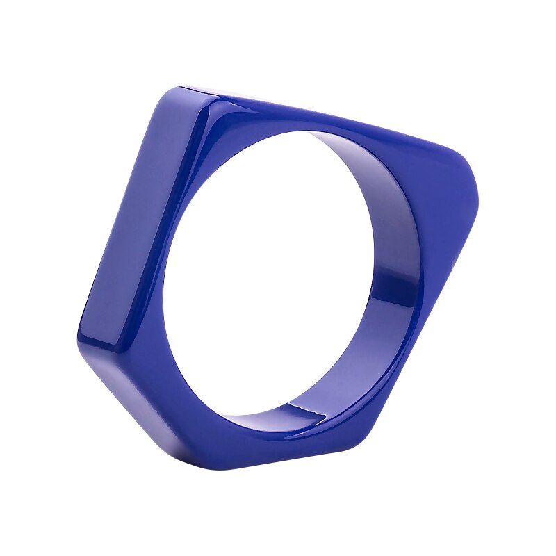 Guanlong marca design geométrico irregular resina pulseira pulseiras puseiras jóias para transporte da gota por atacado: sapphire blue