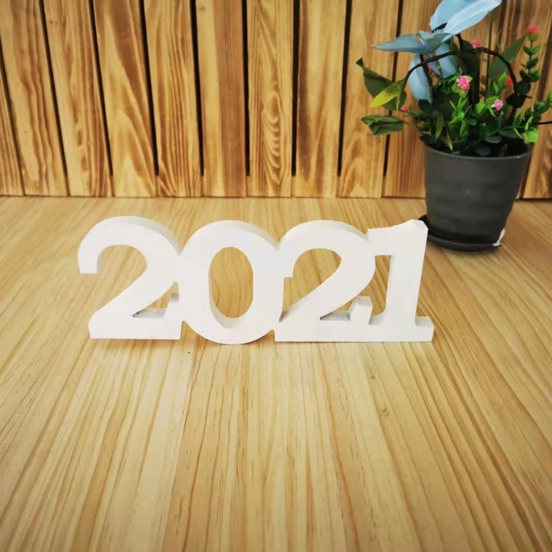 Teken Houten Nummers Foto Props Voor Afstuderen Bruiloft Verjaardag Nieuwjaar Party Decoraties