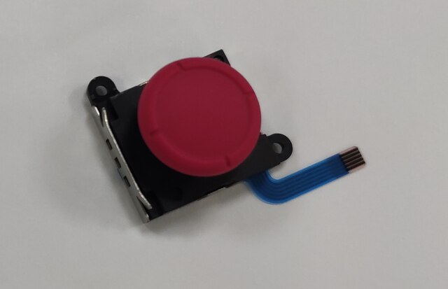 2 st 3d joystick för ns joy con nintend switch vänster höger analoga spakar byte för joystick controller reparationstillbehör: 2x röda