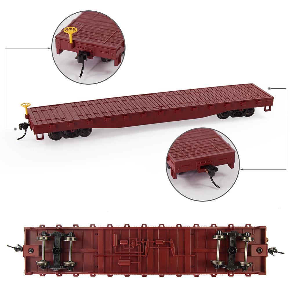 Carro plano de 5 pies con contenedor de 40 pies con plataforma 1:87