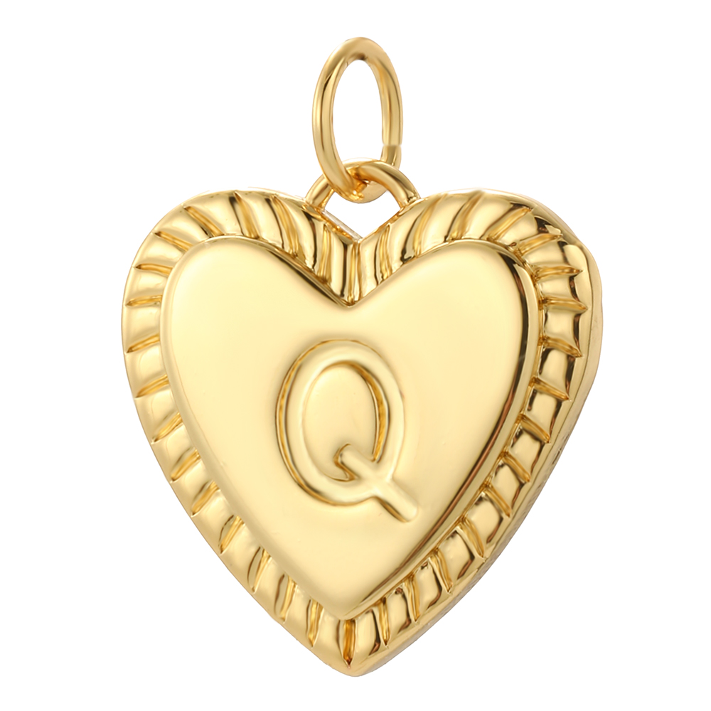 26 ciondoli con nome dell'alfabeto con lettere per la creazione di gioielli, accessori per braccialetti, collane, orecchini fai da te, colore oro reale