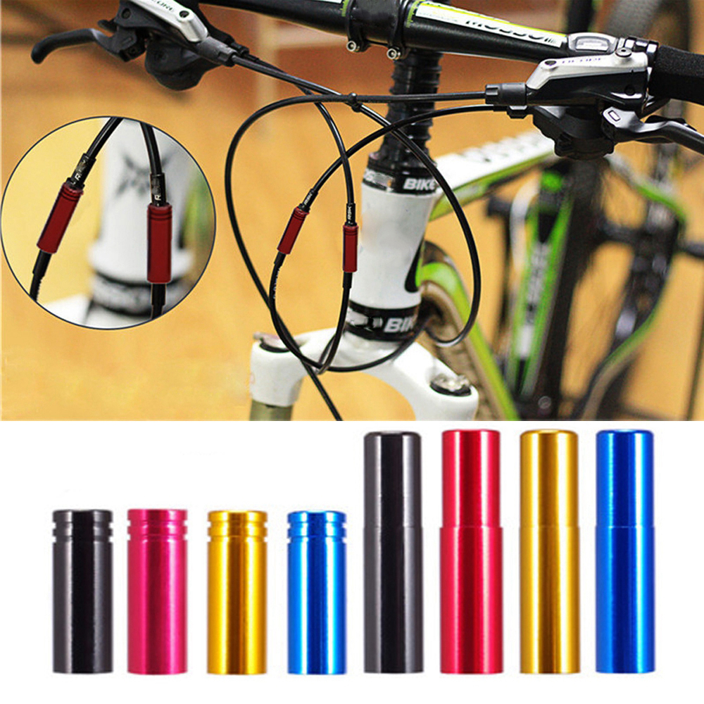 Tapa de Cable de cambio de freno/desviador de aluminio, 5 piezas, 4 colores, tapa de punta de extremo de bicicleta para exteriores, accesorios de piezas de ciclismo de montaña y carretera