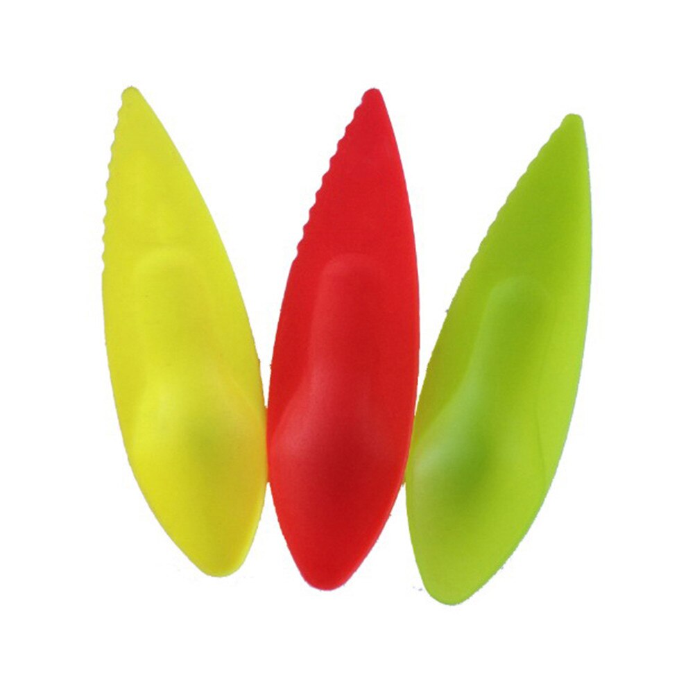 6 stks/set 11.5*3cm Plastic Snoep Kleur Kiwi Lepel 2 in 1 Kiwi Graven Lepel Scoop Fruit Mes slicer Peeler Cutter