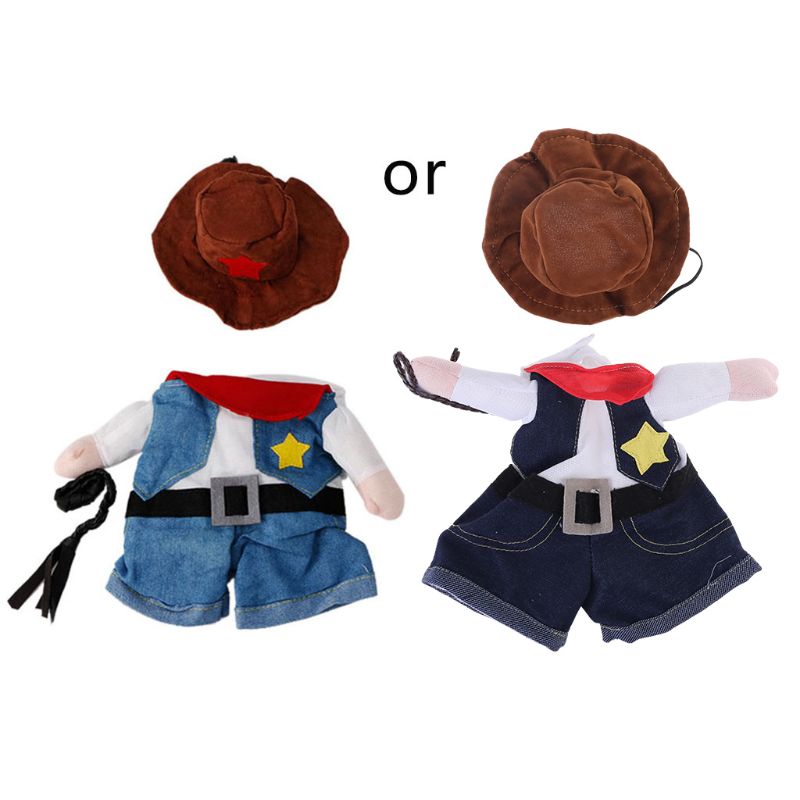 Lustige Haustier Kostüm Hund Katze Kostüm Kleidung Kleid Bekleidung Arzt Polizist Cowboy