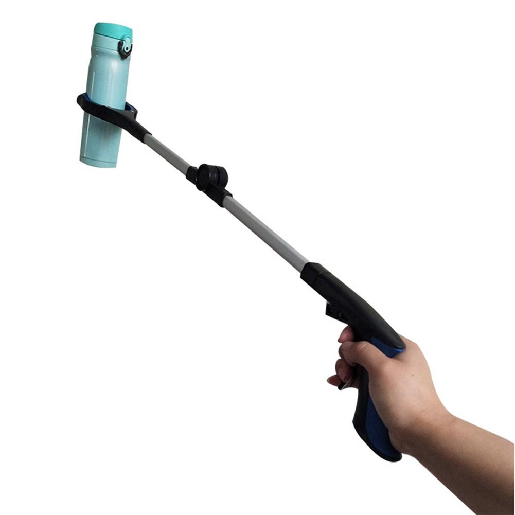 Foldable Extension Clamp Aluminum Handicap Tool with Rotary Clamp in Rubber Long-Arm Extension for Waste Collecto Pickup Clip