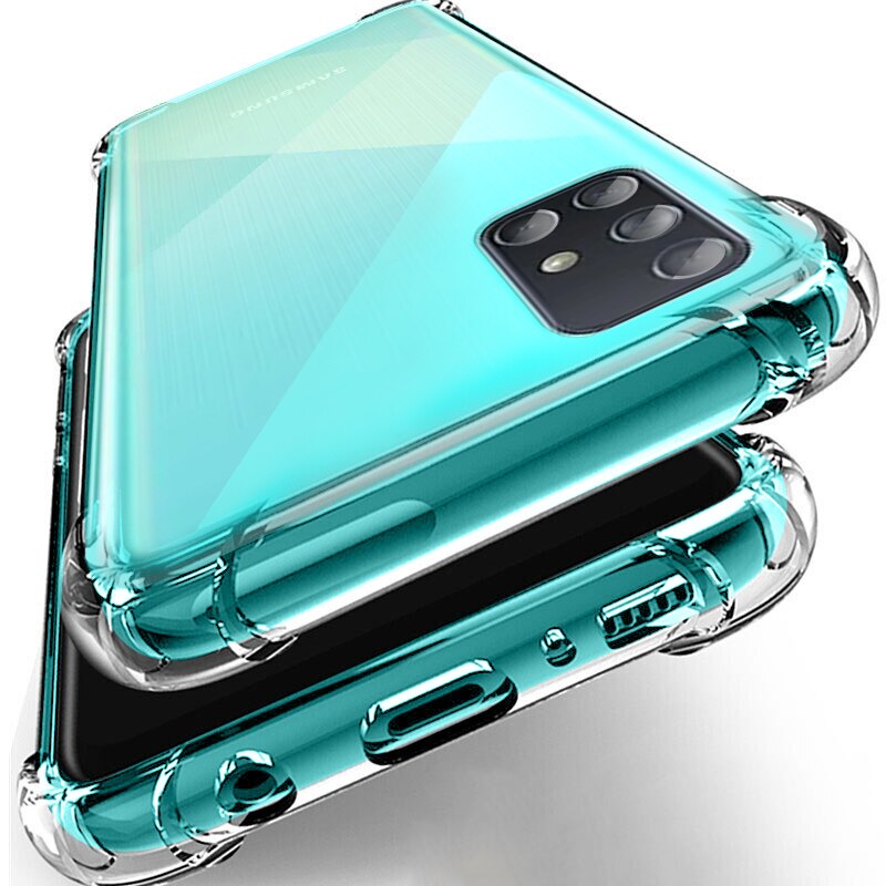 luxury Shockproof Phone cases on For Samsung Galaxy A51 A71 A50 A70 A50 A40 A80 A90 clear Silicone Case For Samsung M30 M40 Case