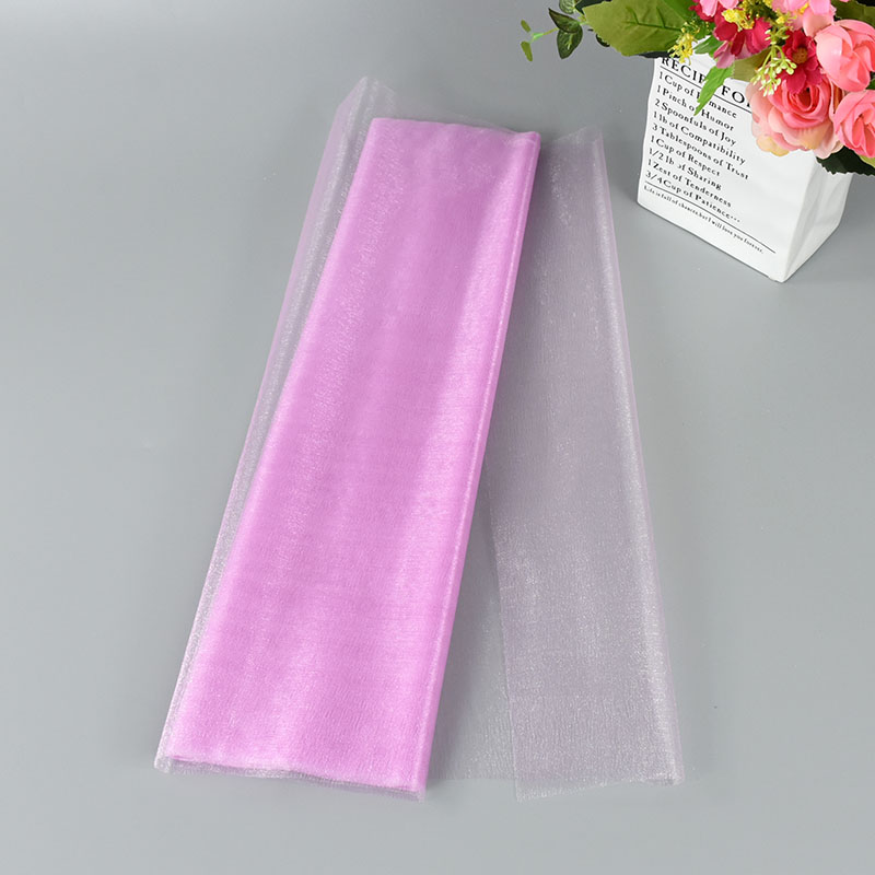 Rollo de tul para decoración de boda, tela transparente de Organza de cristal para fondo de de cumpleaños, fajas para silla de boda, hilo decorativo, 5/10m: L / Oro